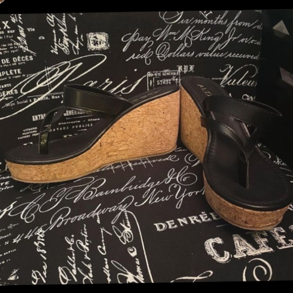 Aldo cork wedges